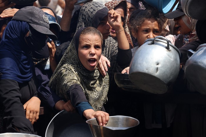 Jan Yunis, el 21 de agosto, al sur de la Franja de Gaza. · Foto: AFP Jan Yunis, el 21 de agosto, al sur de la Franja de Gaza. · Foto: AFP
