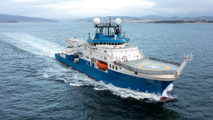 El buque de investigación Falkor (too). · Foto: Schmidt Ocean Institute El buque de investigación Falkor (too). · Foto: Schmidt Ocean Institute