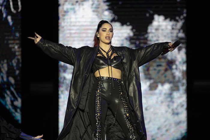 Lali Espósito durante el festival Acá Estamos, en la rambla de Punta Carretas (archivo, marzo de 2023). · Foto: Rodrigo Viera Amaral Lali Espósito durante el festival Acá Estamos, en la rambla de Punta Carretas (archivo, marzo de 2023). · Foto: Rodrigo Viera Amaral