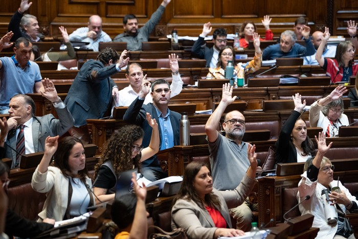 Cámara de Diputados, el 14 de octubre, durante la votación. · Foto: Gianni Schiaffarino Cámara de Diputados, el 14 de octubre, durante la votación. · Foto: Gianni Schiaffarino