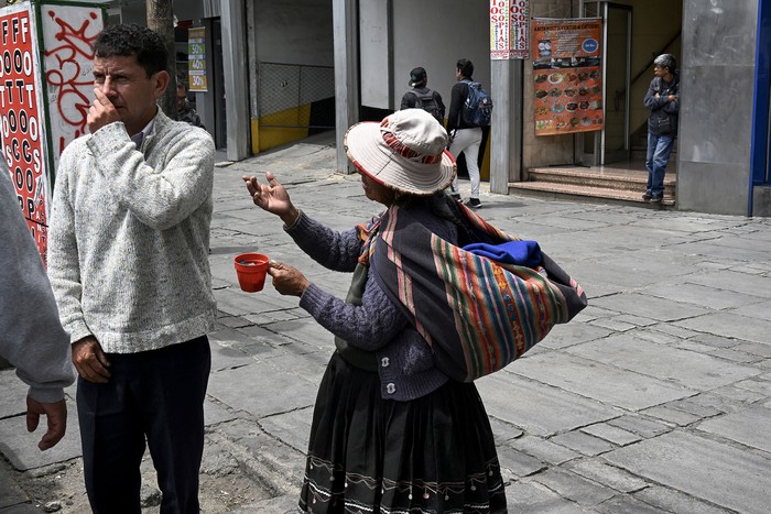 La Paz, Bolivia, el 7 de octubre. · Foto: Aizar Raldes, AFP La Paz, Bolivia, el 7 de octubre. · Foto: Aizar Raldes, AFP