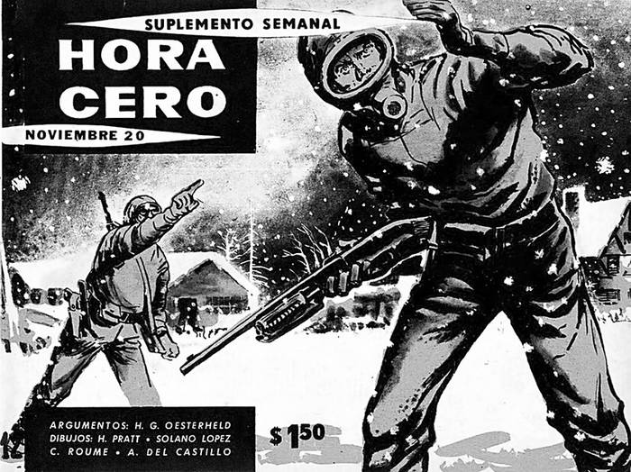 El Eternauta en la portada de la revista Hora Cero Semanal del 20 de noviembre de 1957.