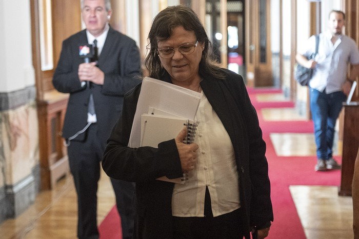 La fiscal Mónica Ferrero en el Palacio Legislativo (archivo, abril de 2025). · Foto: Alessandro Maradei La fiscal Mónica Ferrero en el Palacio Legislativo (archivo, abril de 2025). · Foto: Alessandro Maradei