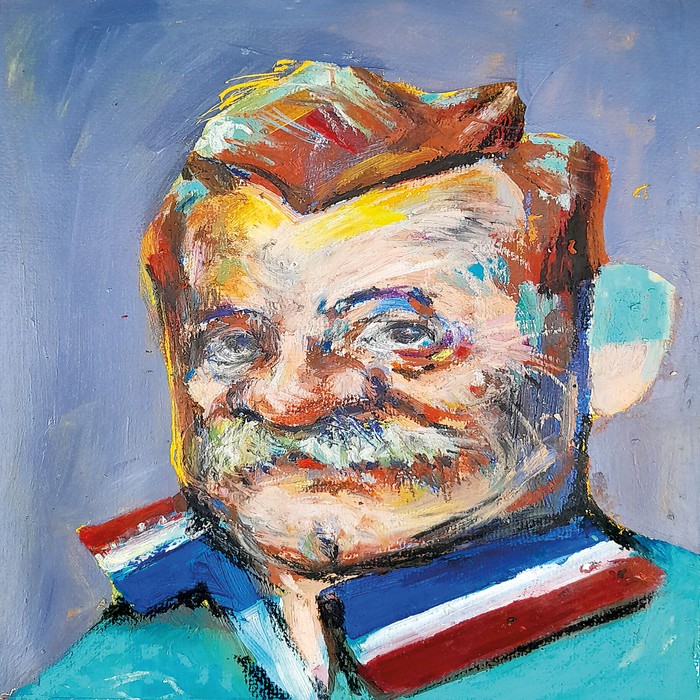 Foto principal del artículo 'Mario Benedetti, el fútbol también existe' · Ilustración: Ramiro Alonso Foto principal del artículo 'Mario Benedetti, el fútbol también existe' · Ilustración: Ramiro Alonso